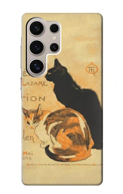 S3229 Vintage Cat Poster Case For Samsung Galaxy S24 Ultra