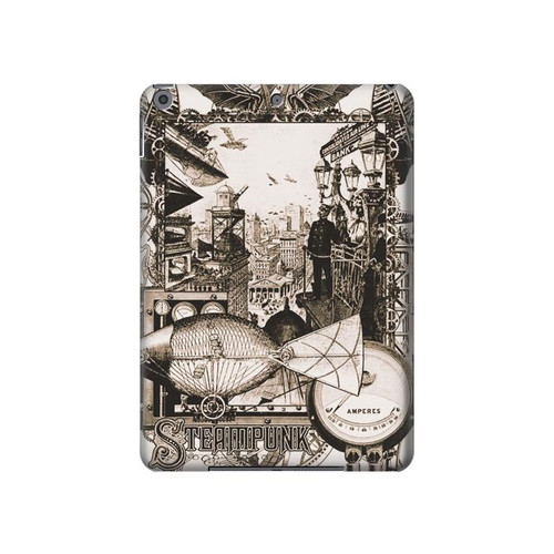 S1681 Steampunk Drawing Hard Case For iPad 10.2 (2021,2020,2019), iPad 9 8 7