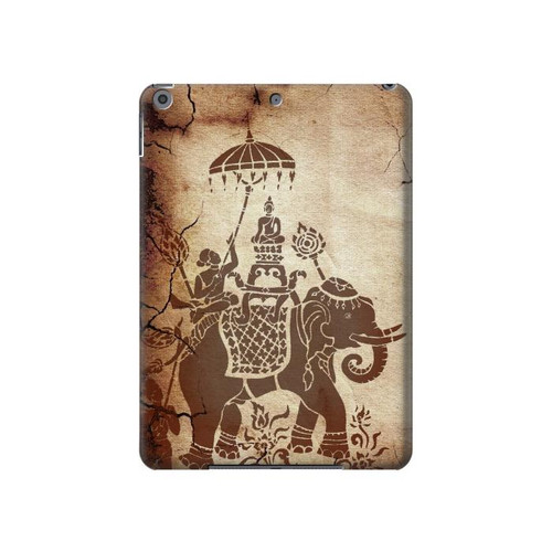 S2102 Thai Art Buddha on Elephant Hard Case For iPad 10.2 (2021,2020,2019), iPad 9 8 7