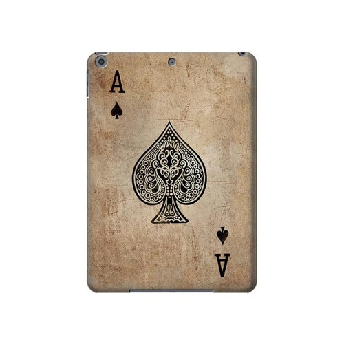 S2928 Vintage Spades Ace Card Hard Case For iPad 10.2 (2021,2020,2019), iPad 9 8 7