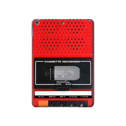 S3204 Red Cassette Recorder Graphic Hard Case For iPad 10.2 (2021,2020,2019), iPad 9 8 7
