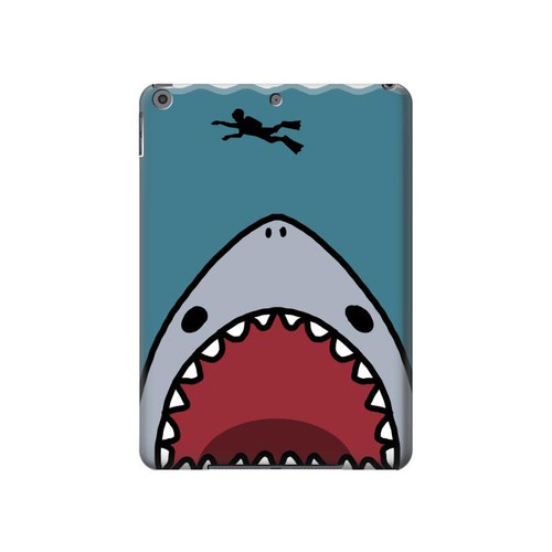 S3825 Cartoon Shark Sea Diving Hard Case For iPad 10.2 (2021,2020,2019), iPad 9 8 7