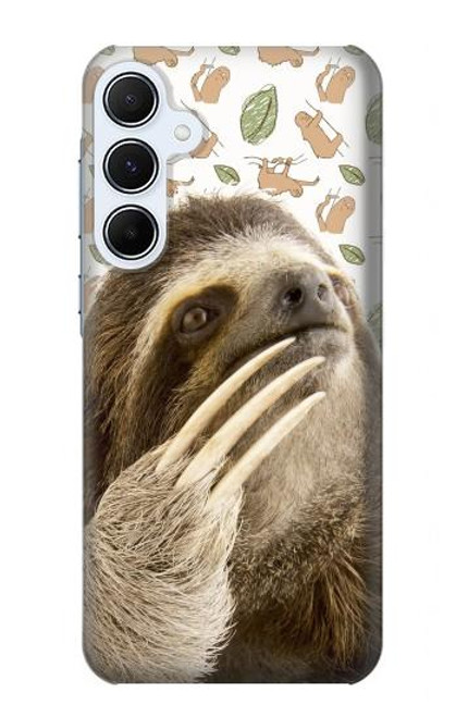 S3559 Sloth Pattern Case For Samsung Galaxy A55 5G