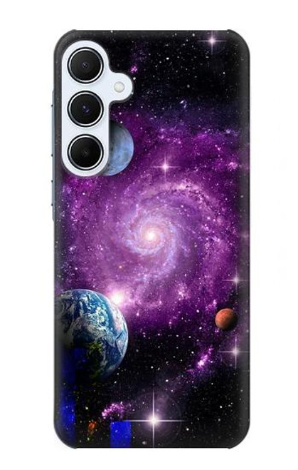 S3689 Galaxy Outer Space Planet Case For Samsung Galaxy A55 5G