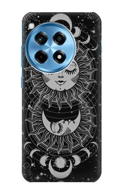S3854 Mystical Sun Face Crescent Moon Case For OnePlus 12R