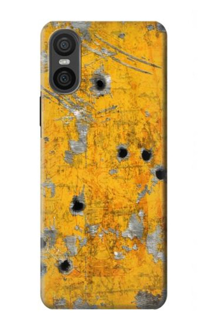 S3528 Bullet Rusting Yellow Metal Case For Sony Xperia 10 VI