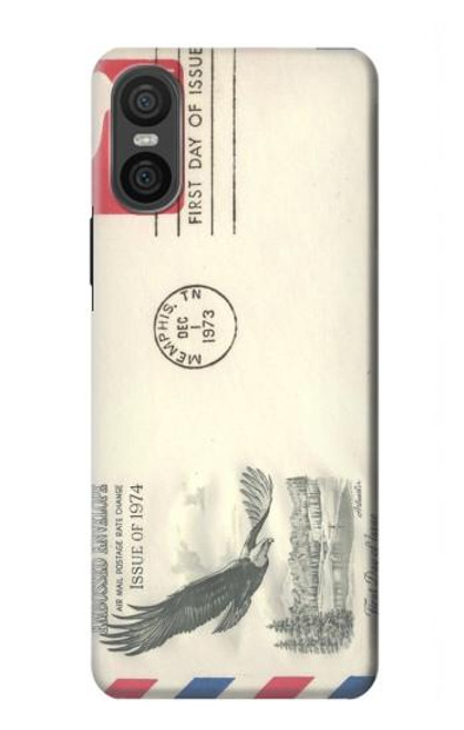 S3551 Vintage Airmail Envelope Art Case For Sony Xperia 10 VI
