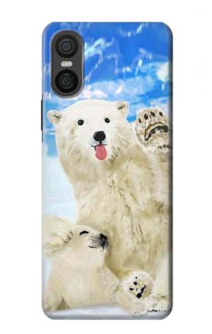 S3794 Arctic Polar Bear and Seal Paint Case For Sony Xperia 10 VI