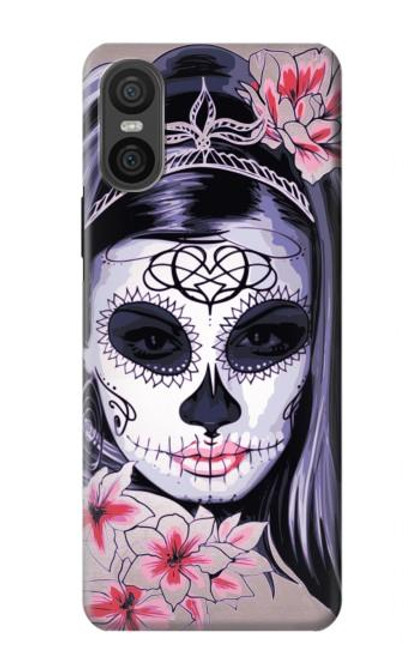 S3821 Sugar Skull Steam Punk Girl Gothic Case For Sony Xperia 10 VI