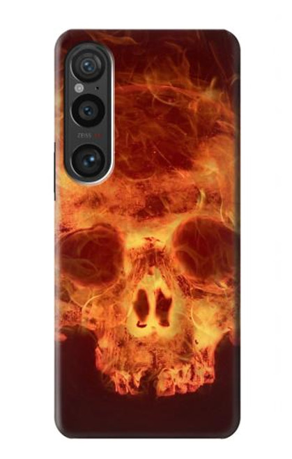 S3881 Fire Skull Case For Sony Xperia 1 VI