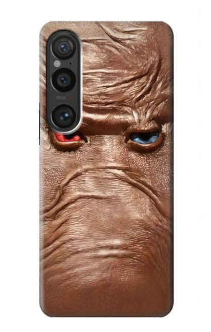 S3940 Leather Mad Face Graphic Paint Case For Sony Xperia 1 VI