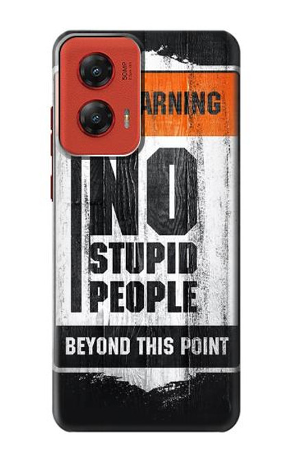 S3704 No Stupid People Case For Motorola Moto G Stylus 5G (2024)