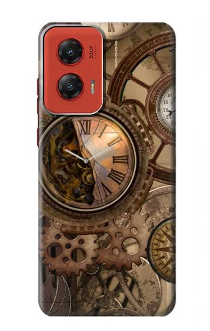 S3927 Compass Clock Gage Steampunk Case For Motorola Moto G Stylus 5G (2024)