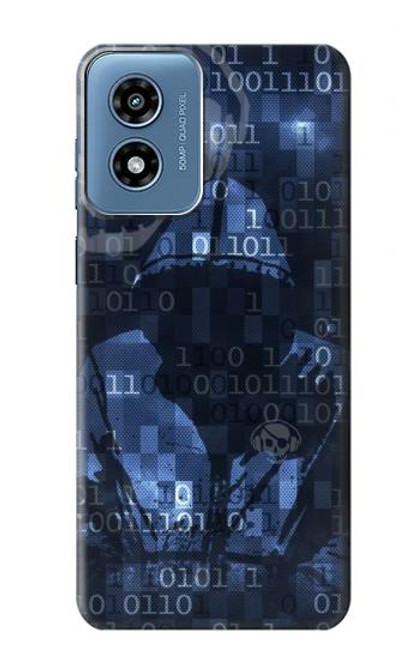 S3431 Digital Code Cyber Hacker Case For Motorola Moto G Play 4G (2024)