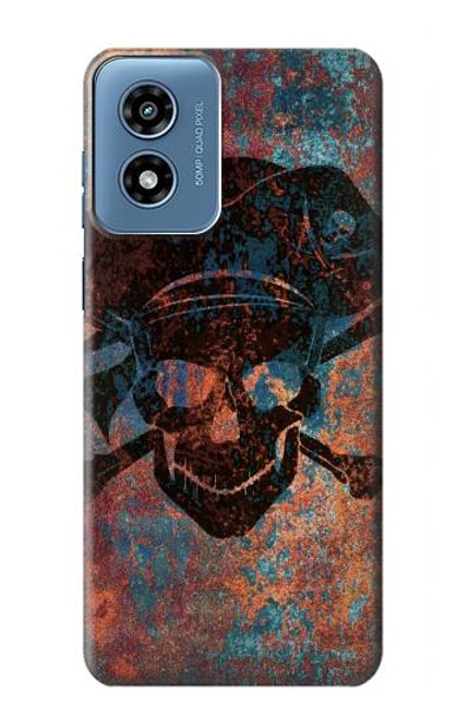S3895 Pirate Skull Metal Case For Motorola Moto G Play 4G (2024)