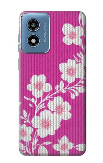 S3924 Cherry Blossom Pink Background Case For Motorola Moto G Play 4G (2024)