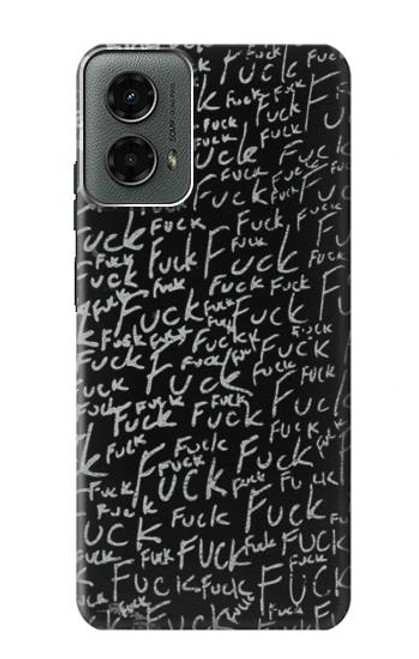 S3478 Funny Words Blackboard Case For Motorola Moto G 5G (2024)