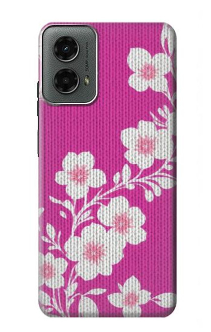 S3924 Cherry Blossom Pink Background Case For Motorola Moto G 5G (2024)