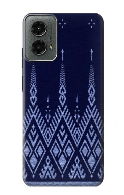 S3950 Textile Thai Blue Pattern Case For Motorola Moto G 5G (2024)