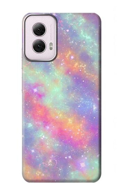 S3706 Pastel Rainbow Galaxy Pink Sky Case For Motorola Moto G Power 5G (2024)