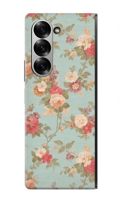 S3910 Vintage Rose Case For Samsung Galaxy Z Fold 6