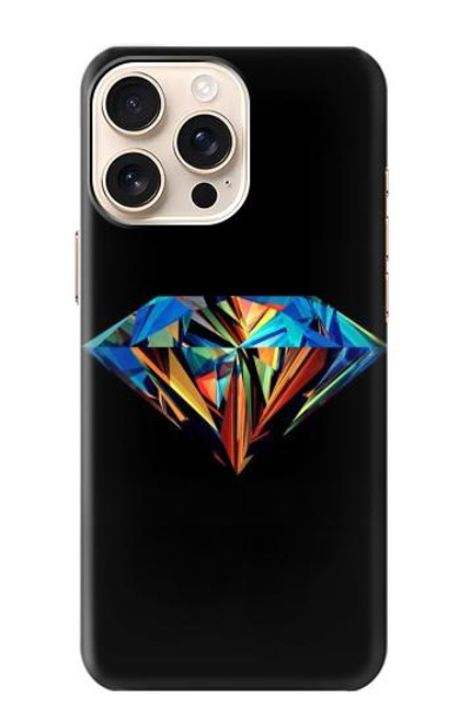 S3842 Abstract Colorful Diamond Case For iPhone 16 pro