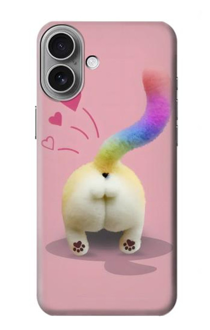 S3923 Cat Bottom Rainbow Tail Case For iPhone 16 plus