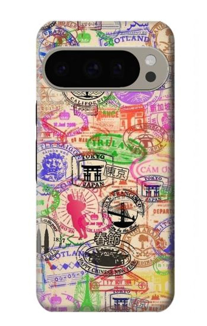 S3904 Travel Stamps Case For Google Pixel 9 Pro