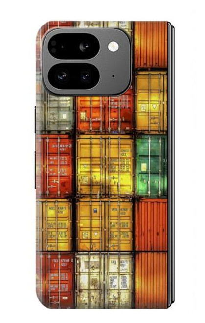 S3861 Colorful Container Block Case For Google Pixel 9 Pro Fold