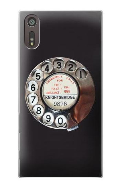 S0059 Retro Rotary Phone Dial On Case For Sony Xperia XZ