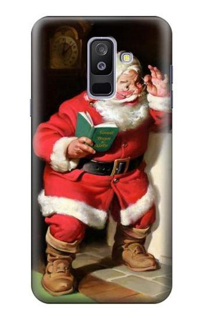 S1417 Santa Claus Merry Xmas Case For Samsung Galaxy A6+ (2018), J8 Plus 2018, A6 Plus 2018