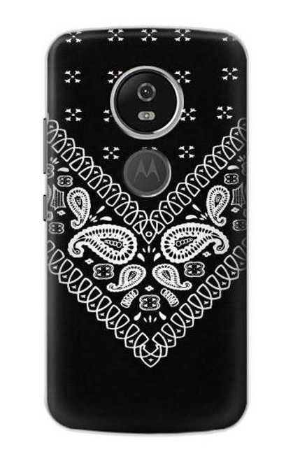 S3363 Bandana Black Pattern Case For Motorola Moto E5 Plus
