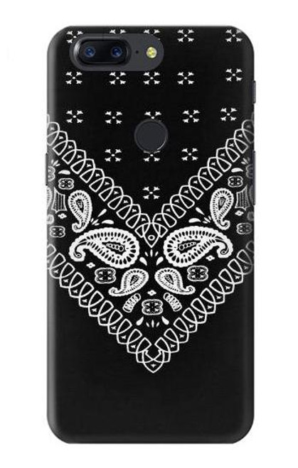 S3363 Bandana Black Pattern Case For OnePlus 5T