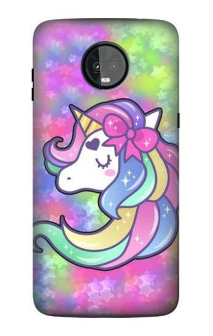 S3264 Pastel Unicorn Case For Motorola Moto Z3, Z3 Play