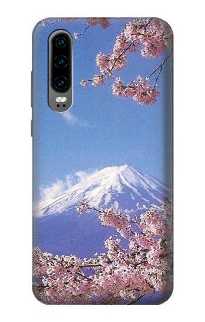 S1060 Mount Fuji Sakura Cherry Blossom Case For Huawei P30