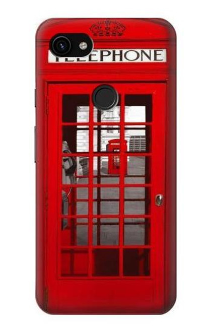 S0058 British Red Telephone Box Case For Google Pixel 3a XL