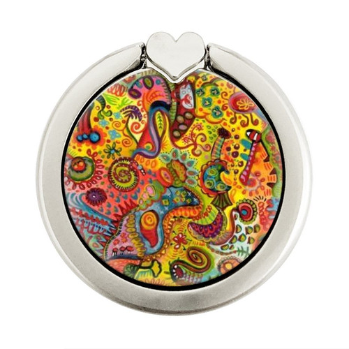 S3255 Colorful Art Pattern Graphic Ring Holder and Pop Up Grip