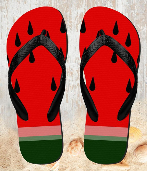 FA0249 Watermelon Beach Slippers Sandals Flip Flops Unisex
