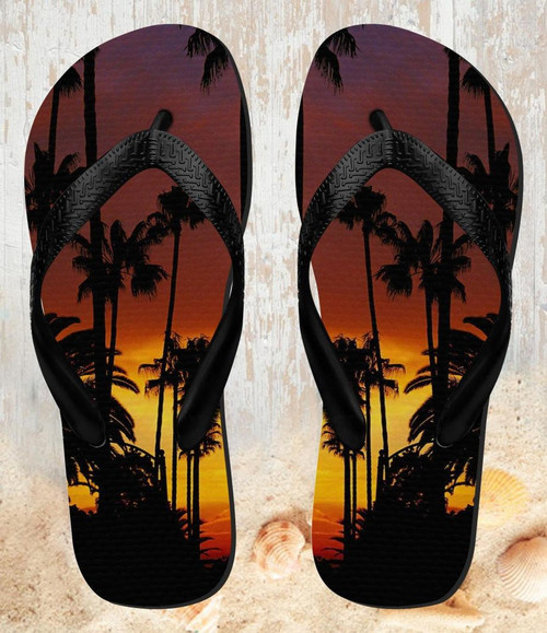 FA0287 California Sunrise Beach Slippers Sandals Flip Flops Unisex