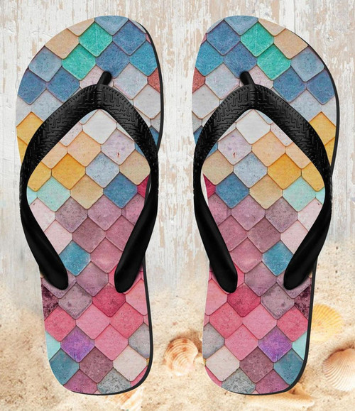 FA0410 Candy Minimal Pastel Colors Beach Slippers Sandals Flip Flops Unisex