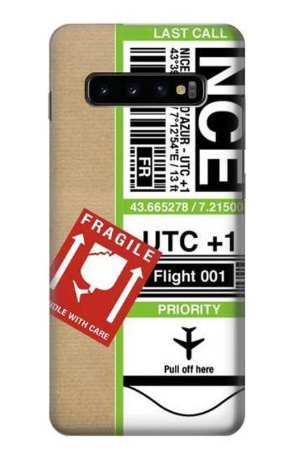 S3543 Luggage Tag Art Case For Samsung Galaxy S10 Plus