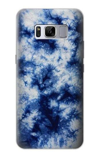 S3439 Fabric Indigo Tie Dye Case For Samsung Galaxy S8 Plus