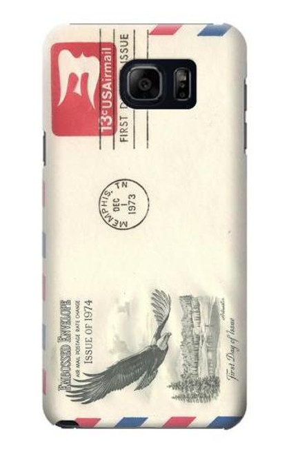 S3551 Vintage Airmail Envelope Art Case For Samsung Galaxy S6 Edge Plus