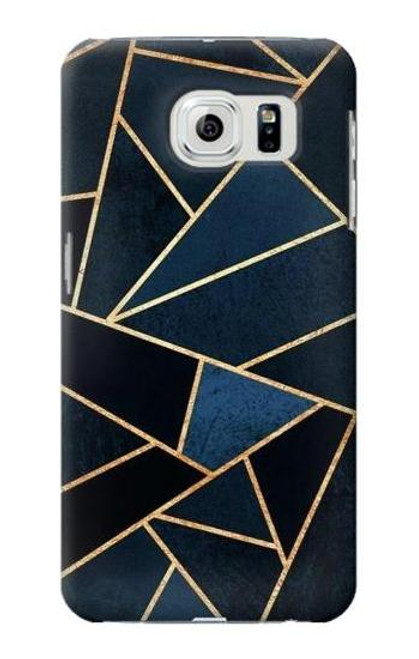 S3479 Navy Blue Graphic Art Case For Samsung Galaxy S6