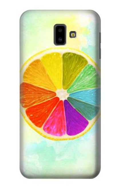 S3493 Colorful Lemon Case For Samsung Galaxy J6+ (2018), J6 Plus (2018)