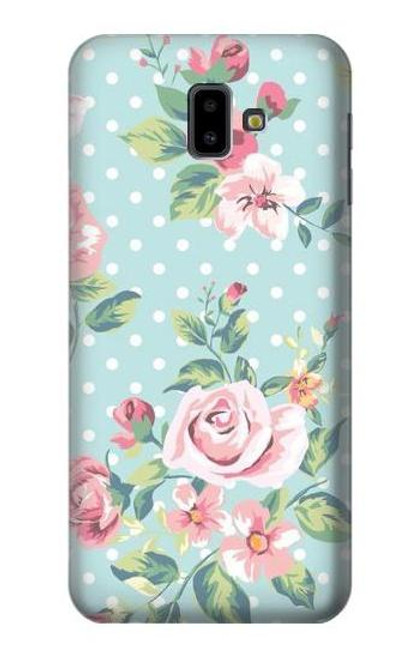 S3494 Vintage Rose Polka Dot Case For Samsung Galaxy J6+ (2018), J6 Plus (2018)