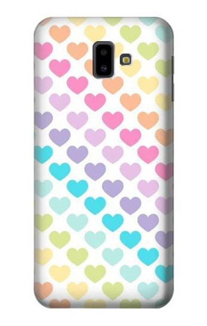 S3499 Colorful Heart Pattern Case For Samsung Galaxy J6+ (2018), J6 Plus (2018)