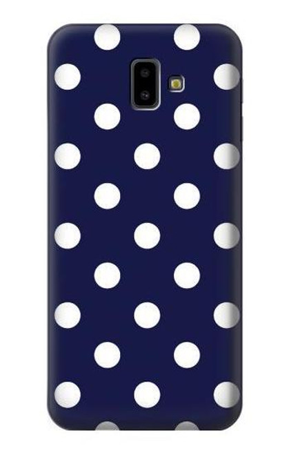 S3533 Blue Polka Dot Case For Samsung Galaxy J6+ (2018), J6 Plus (2018)