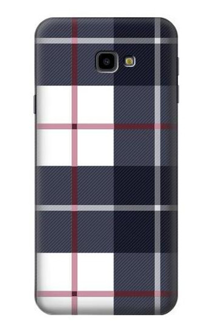 S3452 Plaid Fabric Pattern Case For Samsung Galaxy J4+ (2018), J4 Plus (2018)
