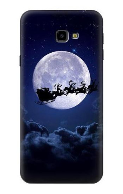 S3508 Xmas Santa Moon Case For Samsung Galaxy J4+ (2018), J4 Plus (2018)